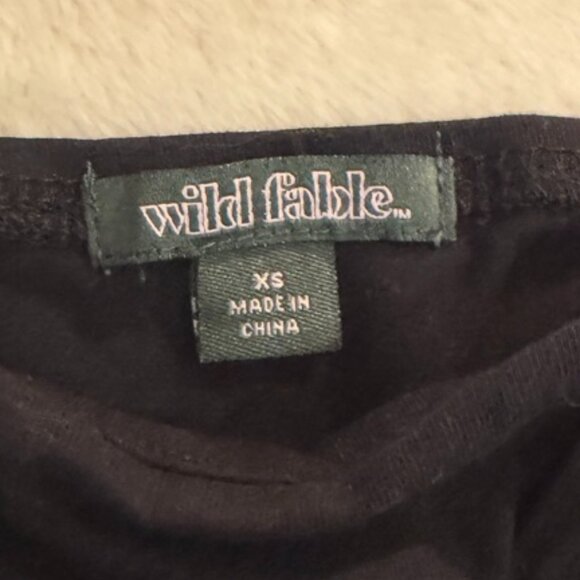 Wild Fable Black and Tan Crop Tops Set of 2 Juniors Size XXS - Picture 11 of 13
